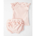 Little Planet Baby Girl 2-Piece Ribbed Organic Cotton Set - Pink