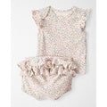 Little Planet Baby Girl 2-Piece Ribbed Organic Cotton Set - Floral