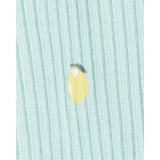 Carter's Baby Girl Zip-Up Sleeper & Hat Set - Lemon