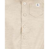 Carter's Baby Boy Button-Front Romper - Beige