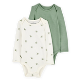 Lot de 2 bodys manches longues PurelySoft bébé