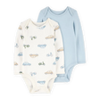 Lot de 2 bodys manches longues PurelySoft bébé garçon