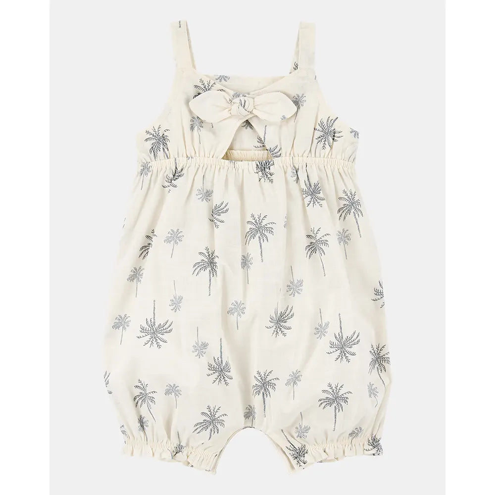 Mameluco de algodón para bebé niña Carter's - Palmeras