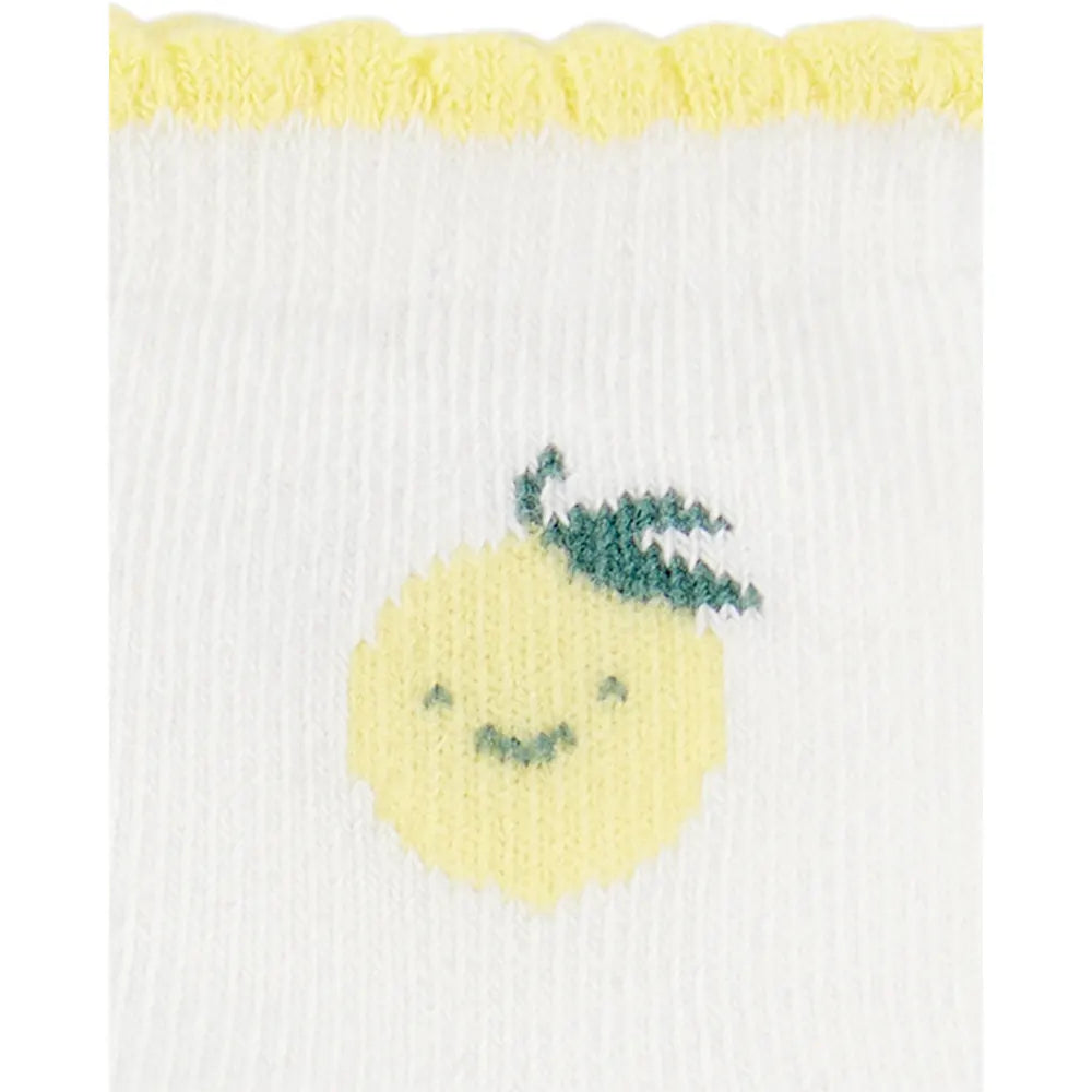 Lot de 3 paires de chaussettes citron bébé fille