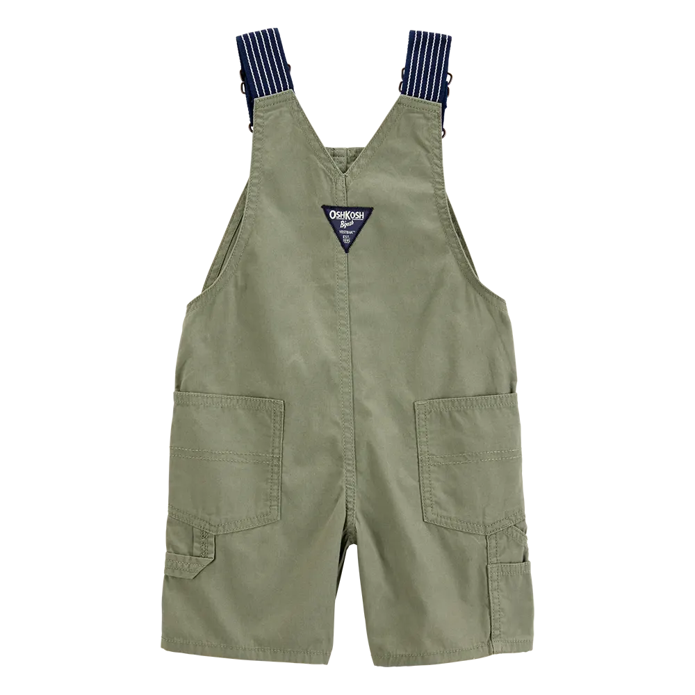 Salopette courte tissée bébé garçon - OshKosh Vert