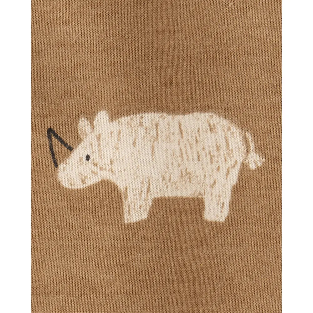 Lote de 2 mamelucos para bebé niño Carter's - Beige y camel
