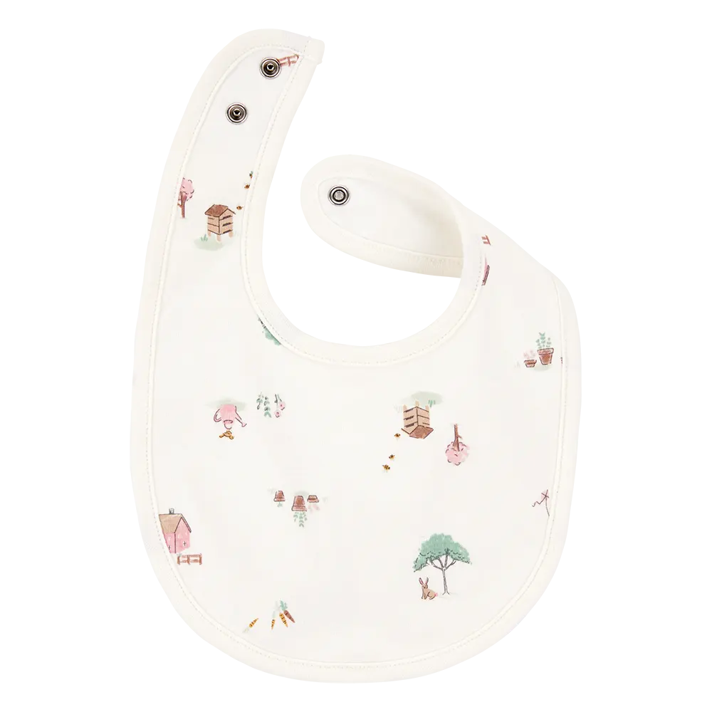 Lot de 3 bavoirs fleuris pour bébé fille