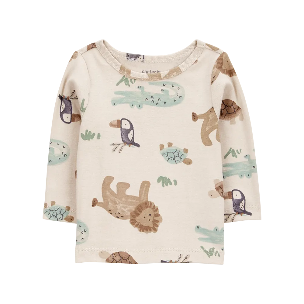Ensemble salopette gaufrée et t-shirt bébé garçon