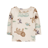 Ensemble salopette gaufrée et t-shirt bébé garçon