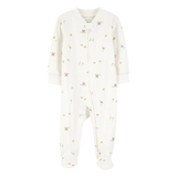 Pyjama dors-bien zippé oiseaux bébé - Coton