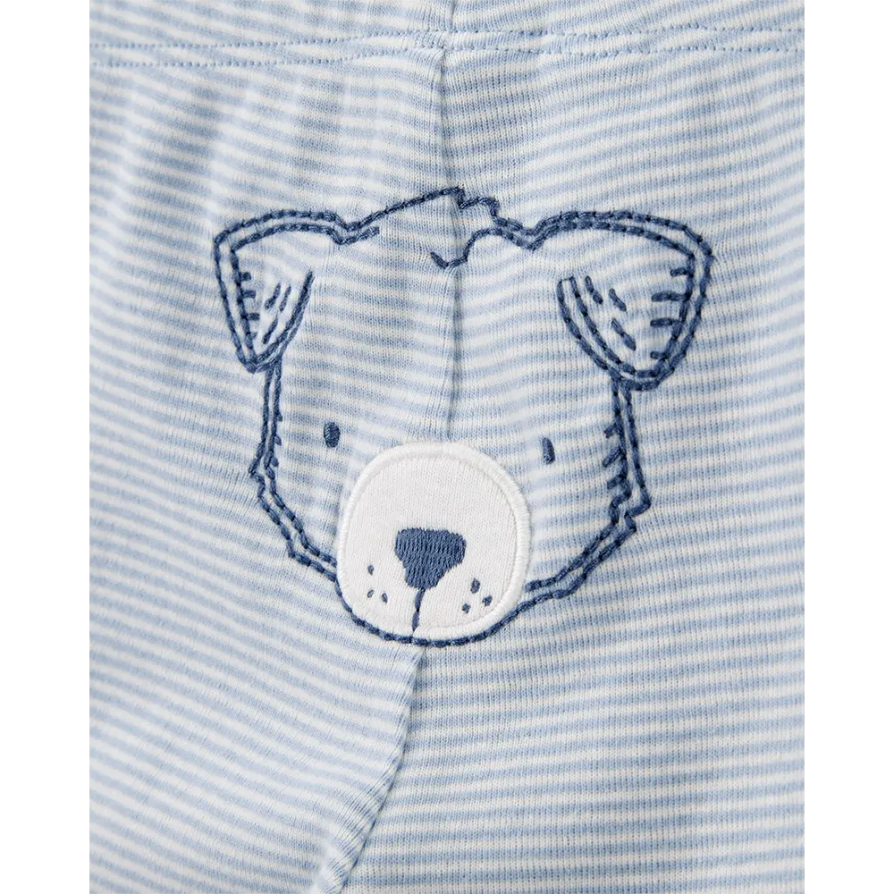 Ensemble 3 pièces ours pour bébé garçon - Coton