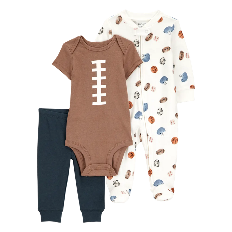 Ensemble 3 Pièces Bébé Garçon Carter's Carter's - Football