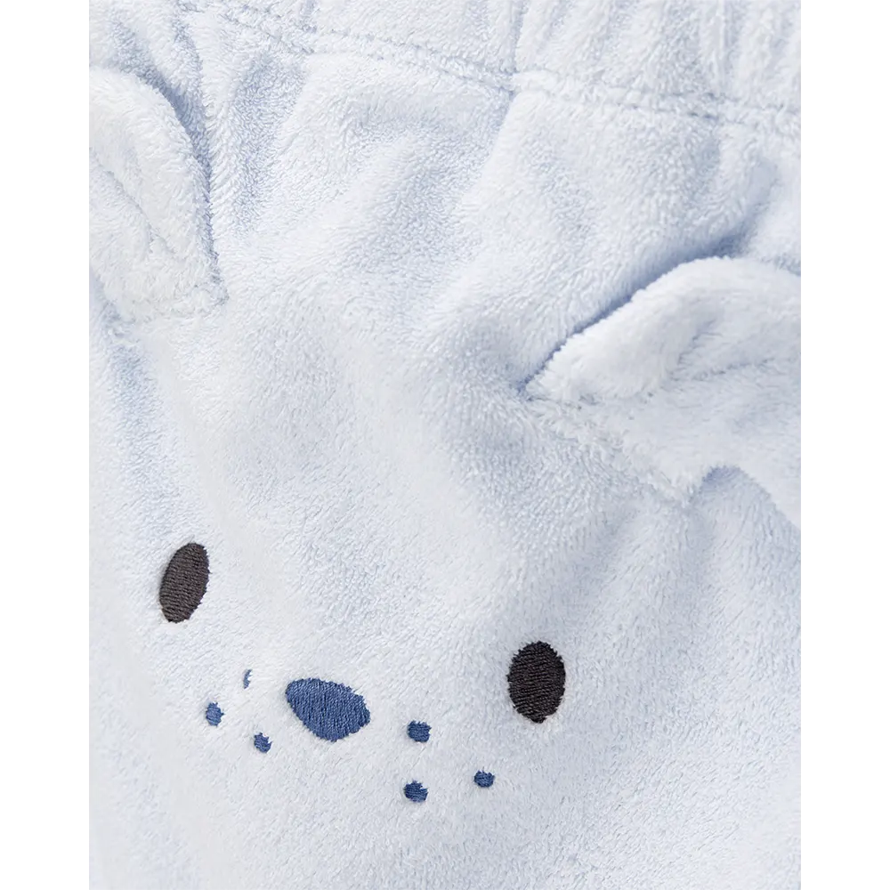 Ensemble 3 pièces cardigan chien bébé garçon - Bleu