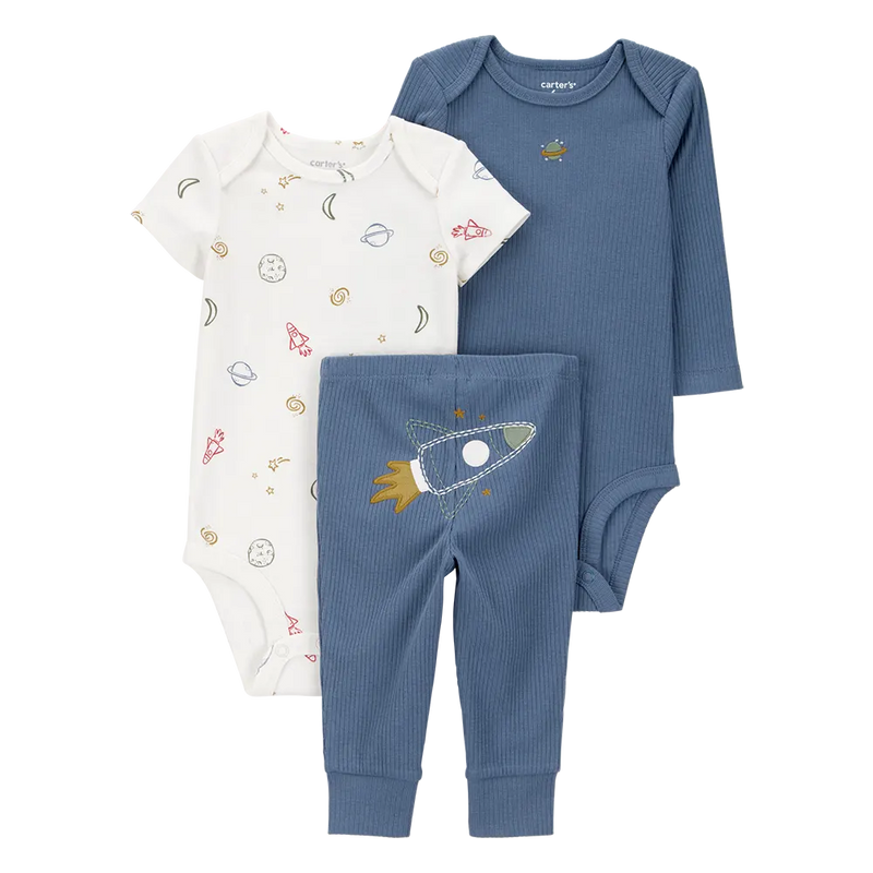 Ensemble 3 Pièces Bébé Garçon Carter's - Fusée