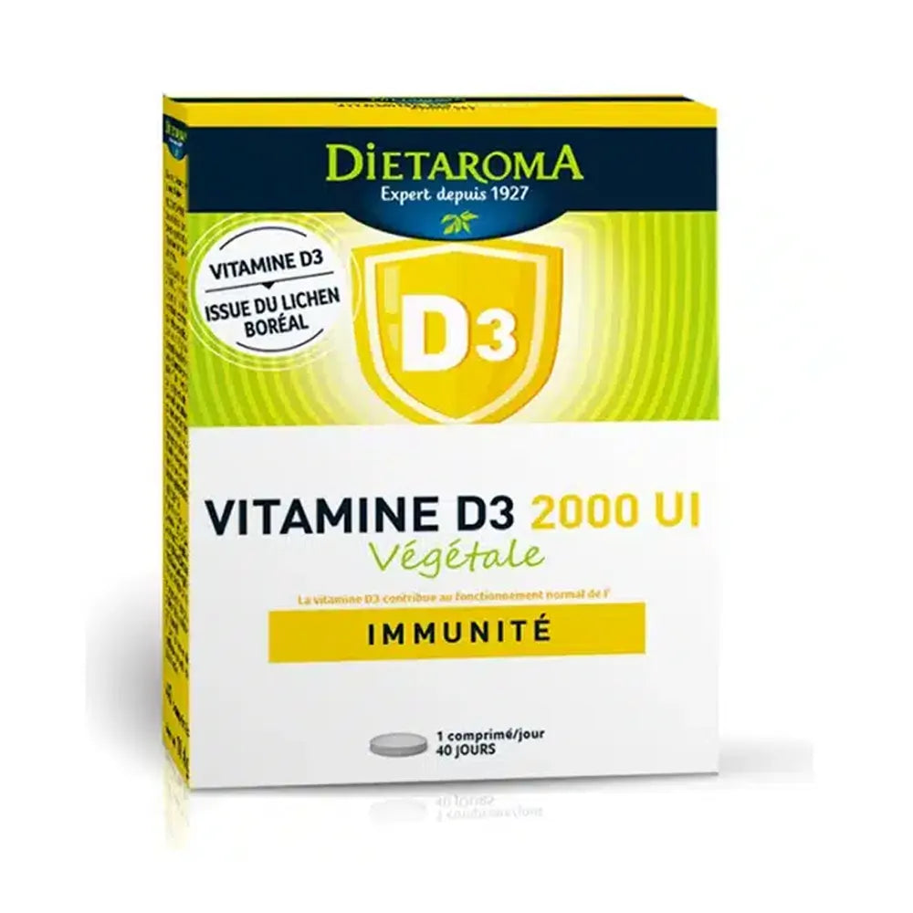 Dietaroma Vitamina D3 2000 UI Vegetal 40 Comprimidos