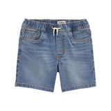 OshKosh Boy's Pull-On Denim Shorts - Blue Wash