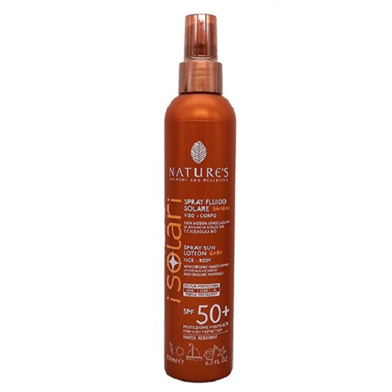 Natures Isolari Baby Sun Fluid Spray Spf50+ 200ml