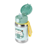 Skip Hop Water Bottle with Stainless Steel Straw 350ml - Hedgehog