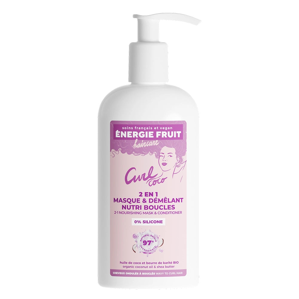 Énergie Fruit Nourishing Coco Curl 2-in-1 Mask Coconut Oil & Shea Butter Silicone-Free - 300ml