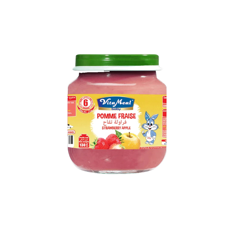 Vitameal Apple Strawberry Jar 120g