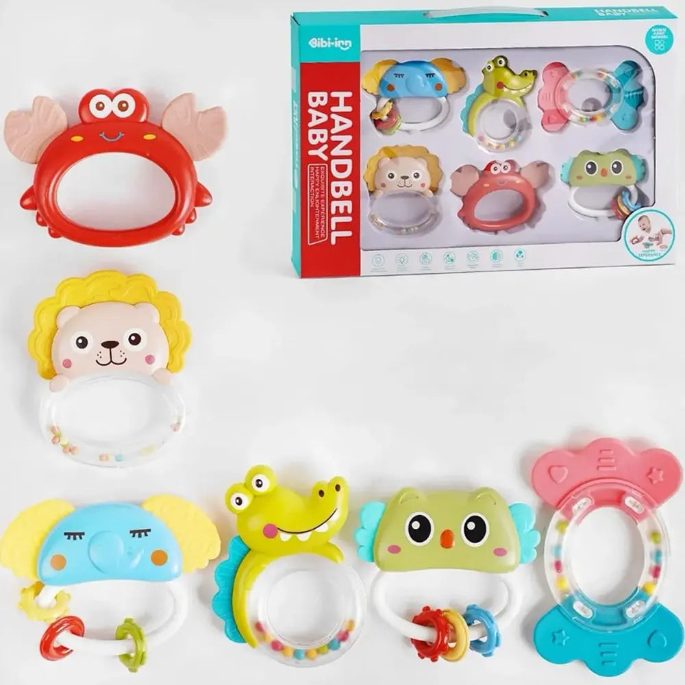 Colorful Rattle Set with Bells - 0M+