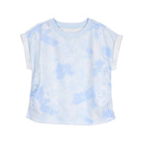 OshKosh Girl's Fitted Cloud Dye T-shirt - Blue