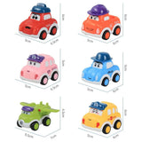 Set of 6 Friction-Powered Miniature Cars – 3Y+