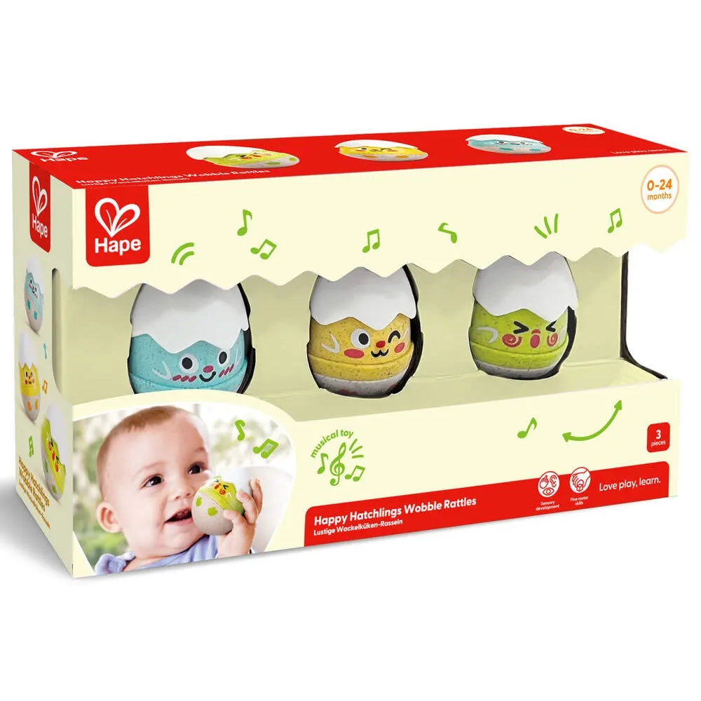 Hape "Hatchlings" Wobbler Rattles 0-24M