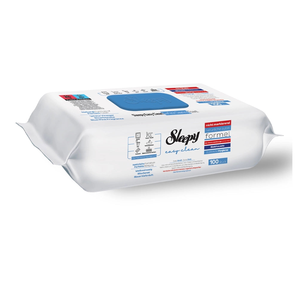 Toallitas de limpieza de higiene reforzada con lejía Sleepy - 100 toallitas
