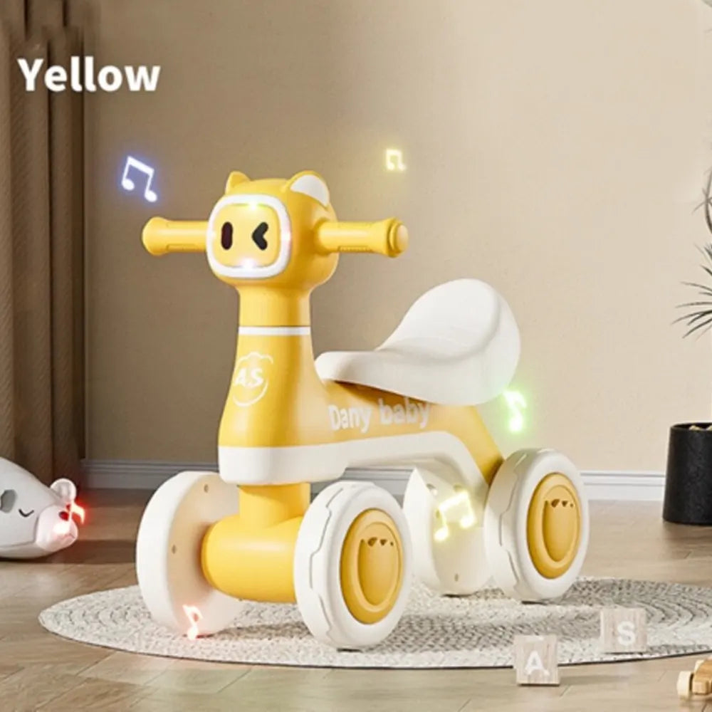 Baby Ride-On Car with 4 Wheels – 3Y+