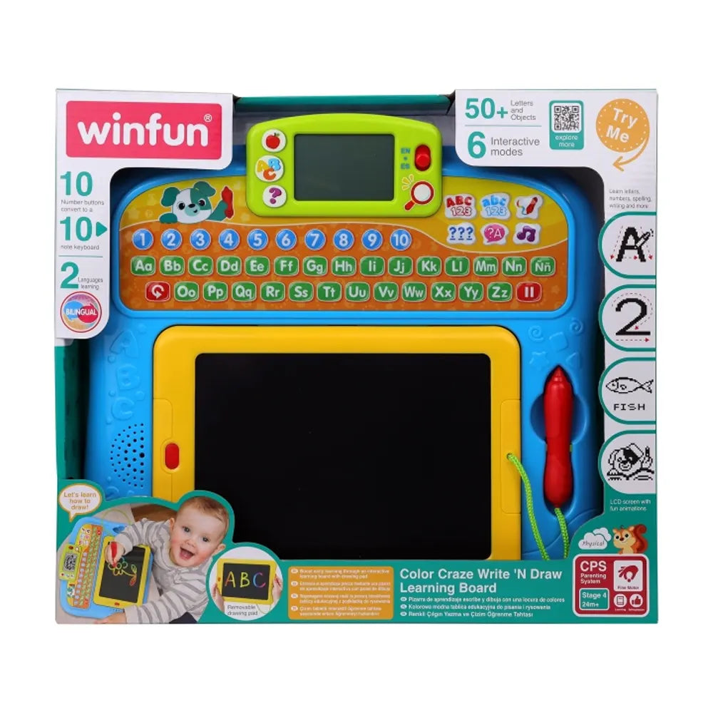 Winfun Pizarra de Aprendizaje Escritura y Dibujo - 3A+