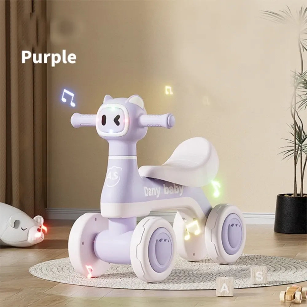 Baby Ride-On Car with 4 Wheels – 3Y+
