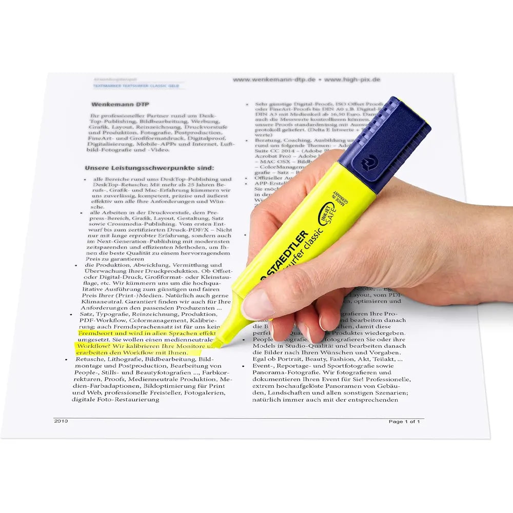 Staedtler Set of 6 Textsurfer Classic 364 WP6 Highlighters