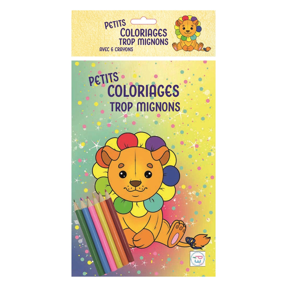 Plume Univers Petits Coloriages Trop Mignons - Lionceau