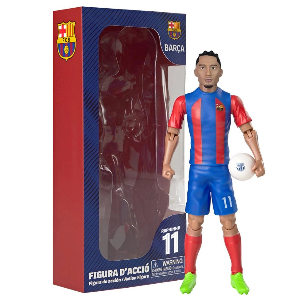 مجسم لاعب كرة قدم 20 سم سوكرز إف سي برشلونة رافينيا +3 سنوات