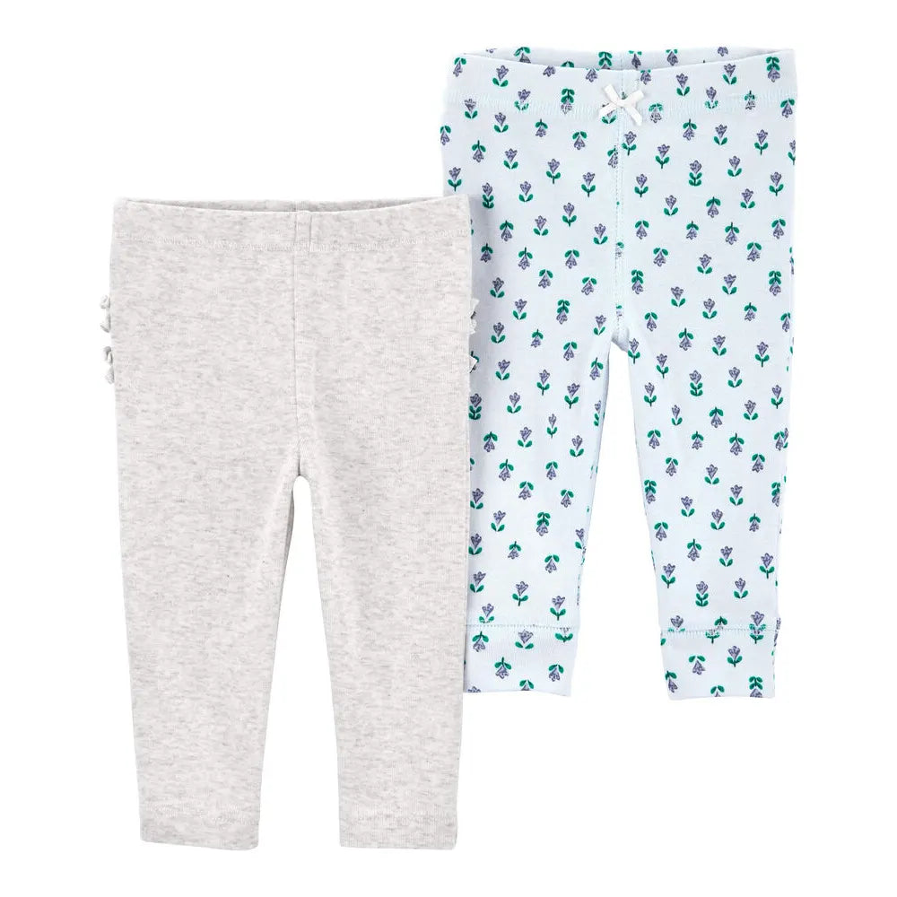 Lot de 2 Leggings à Enfiler Carter's - Floral