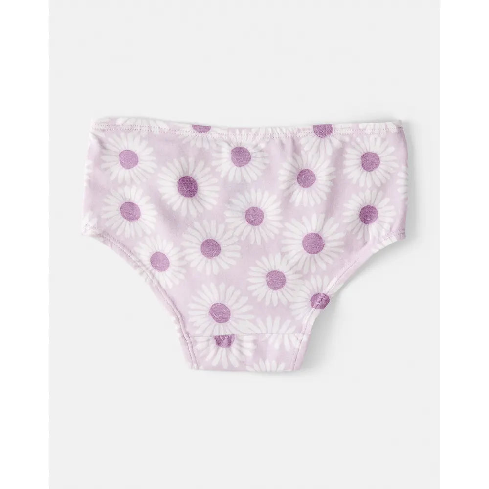 Lot de 7 culottes stretch fille - Floral/Rayé