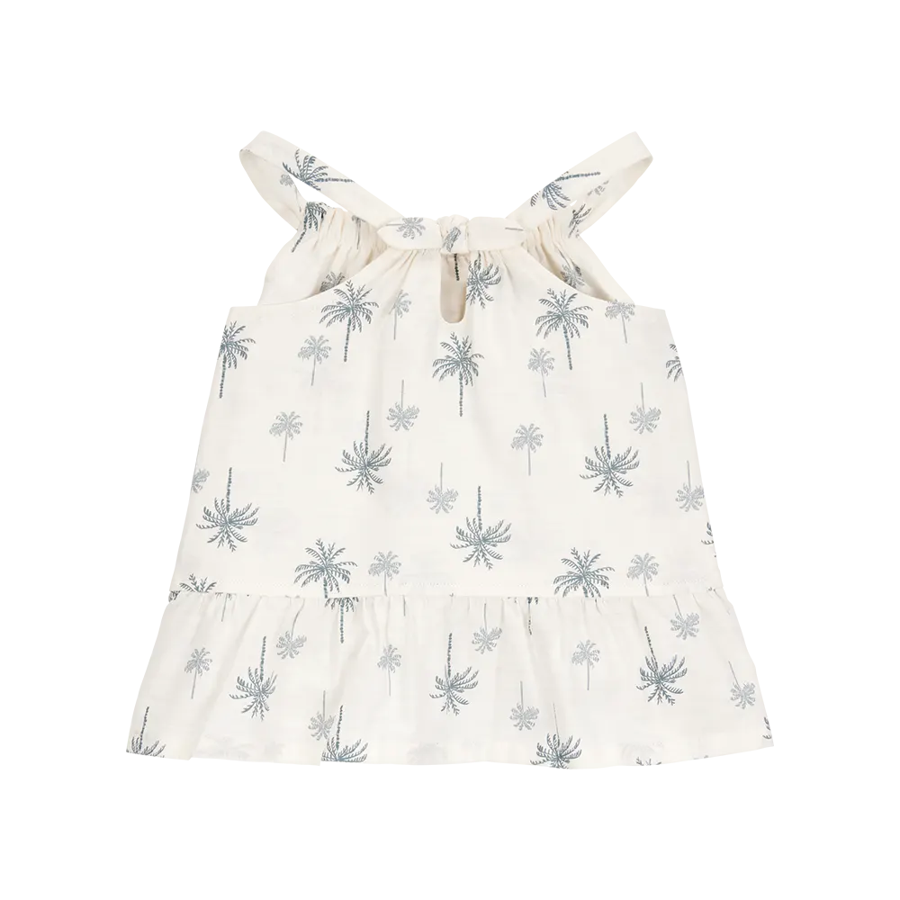 Ensemble débardeur et short palmiers fille