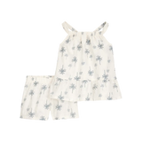 Ensemble débardeur et short palmiers fille
