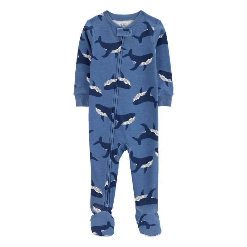 Grenouillère en Coton Garçon Carter's - Baleine