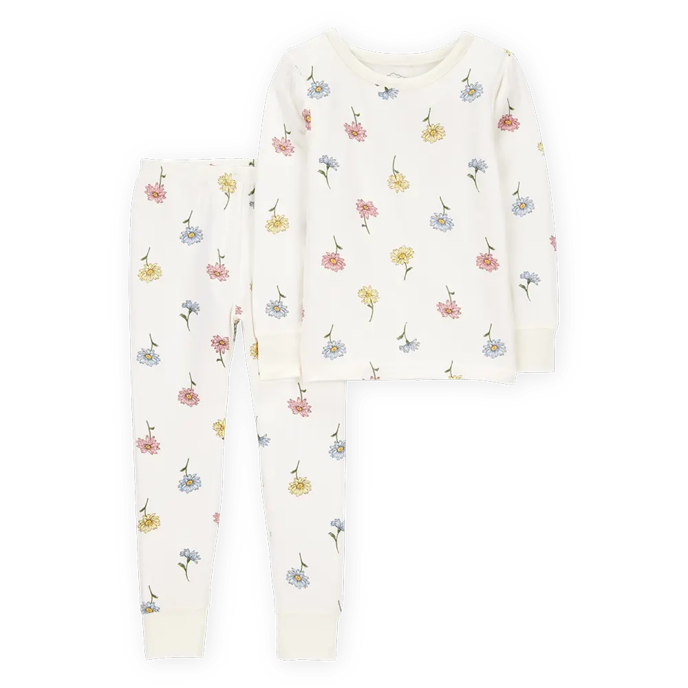 Pyjama 2 pièces PurelySoft imprimé floral fille