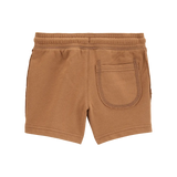 Short en molleton à enfiler garçon - Marron