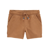 Short en molleton à enfiler garçon - Marron