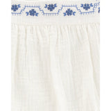 Robe à manches papillon unie - Blanc