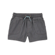 Short en sergé à enfiler pour garçon - Gris