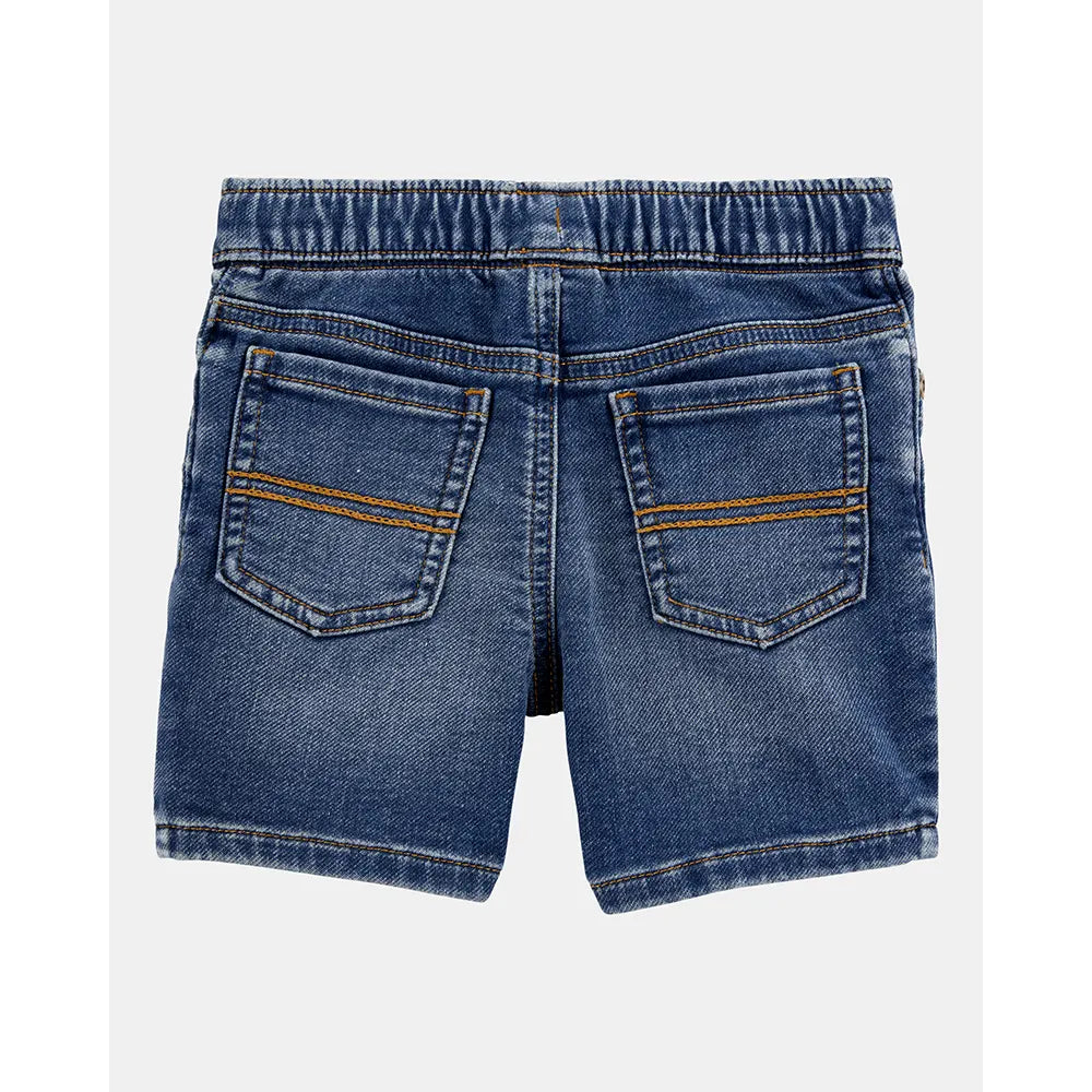 Carter's Boy's Pull-On Denim Shorts - Navy Blue