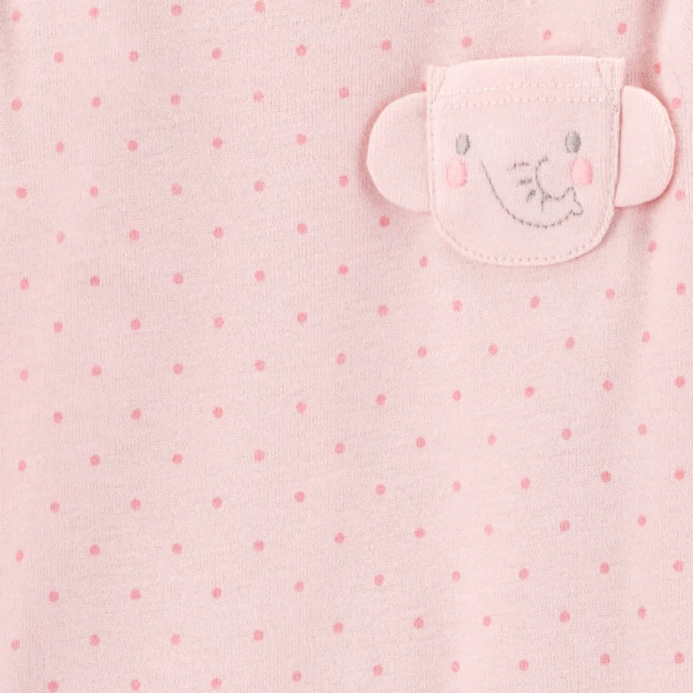 Carter's Girl's 4-Pack Long Sleeve Cotton Bodysuits