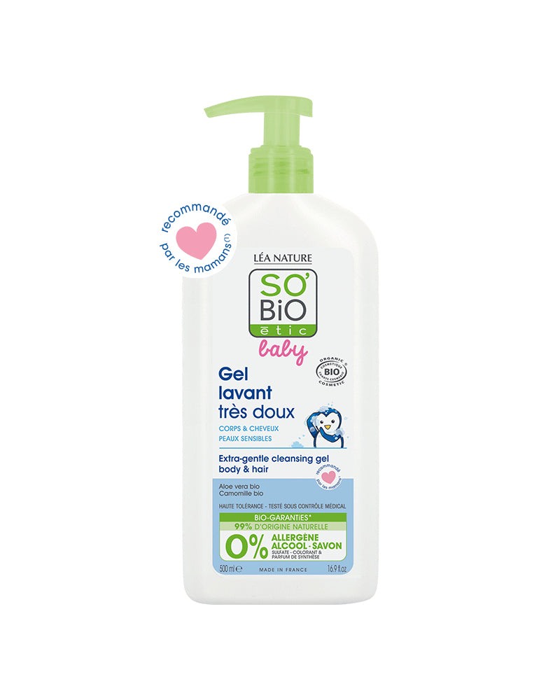 Gel de lavado muy suave SO BIO BABY - 500 ml