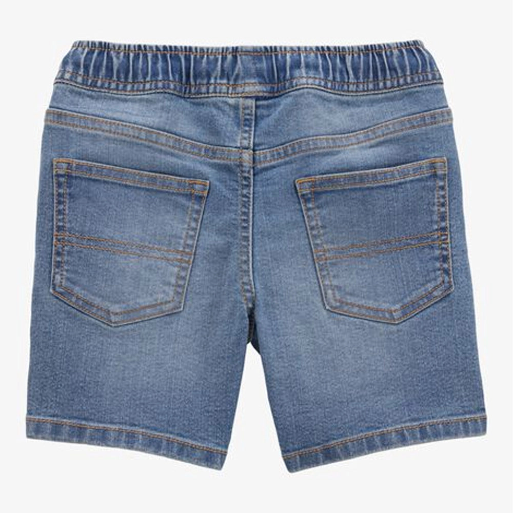 OshKosh Boy's Pull-On Denim Shorts - Blue Wash
