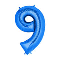Blue Aluminum Number 9 Balloon – 86cm